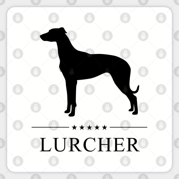 Lurcher Black Silhouette Sticker by millersye